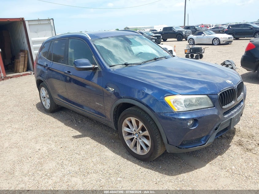 2013 BMW X3 VIN 5UXWX9C57D0A25566 IAAI salvage auction — NORMAL WEAR, Original (Texas), sold $25 on 2026-07-29 (photo 1)