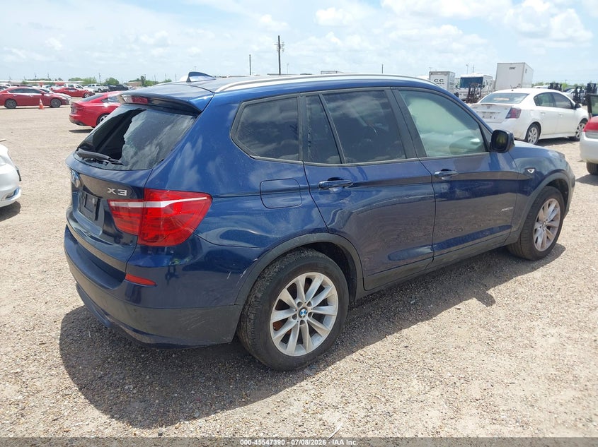 2013 BMW X3 VIN 5UXWX9C57D0A25566 IAAI salvage auction — NORMAL WEAR, Original (Texas), sold $25 on 2026-07-29 (photo 4)