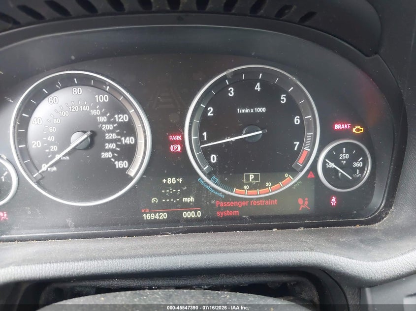 2013 BMW X3 VIN 5UXWX9C57D0A25566 IAAI salvage auction — NORMAL WEAR, Original (Texas), sold $25 on 2026-07-29 (photo 7)