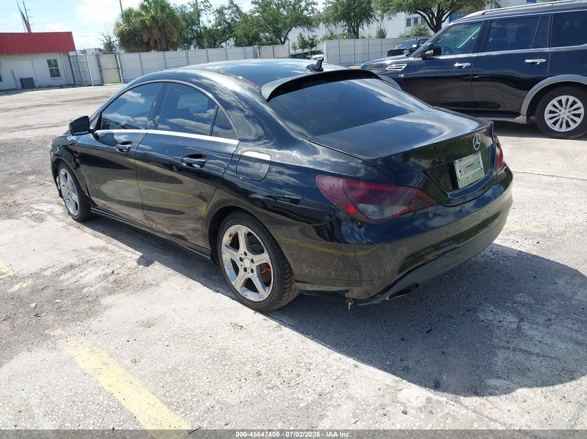 2014 Mercedes-benz Cla-class VIN WDDSJ4EBXEN045311 IAAI salvage auction — FRONT & REAR, Clear (Florida), sold $475 on 2026-07-15 (photo 3)