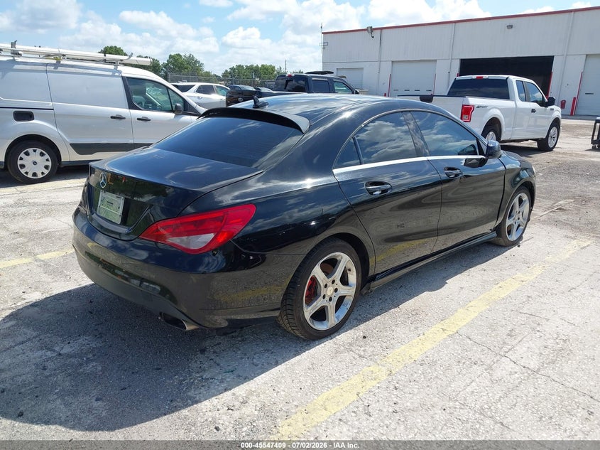 2014 Mercedes-benz Cla-class VIN WDDSJ4EBXEN045311 IAAI salvage auction — FRONT & REAR, Clear (Florida), sold $475 on 2026-07-15 (photo 4)