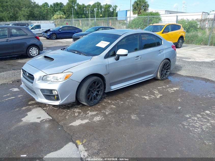 2016 Subaru Wrx VIN JF1VA1E61G9805362 IAAI salvage auction — ENGINE DAMAGE, Clear (Florida), sold $1,500 on 2026-07-08 (photo 2)