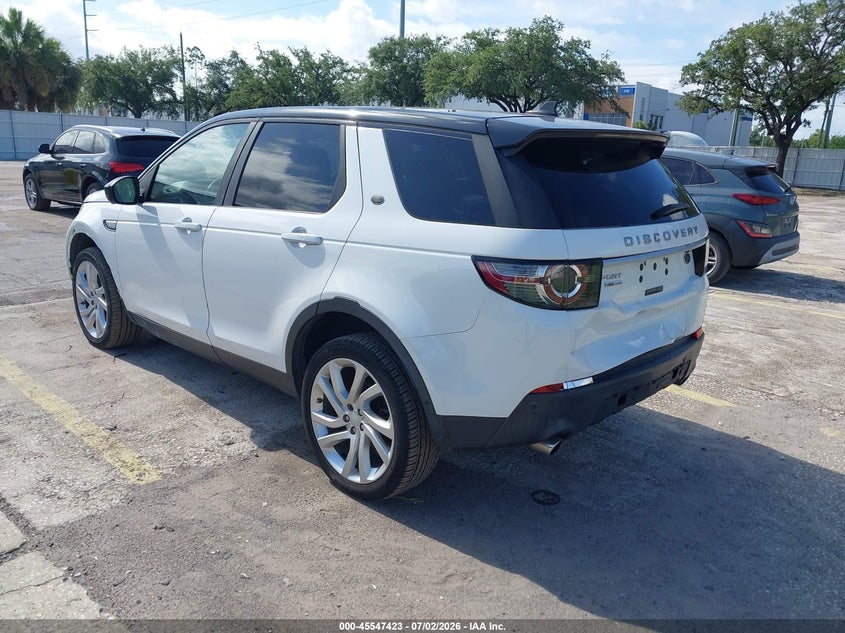 2016 Land rover Discovery sport VIN SALCT2BG2GH624705 IAAI salvage auction — REAR END, Clear (Florida), sold $2,550 on 2026-07-08 (photo 3)