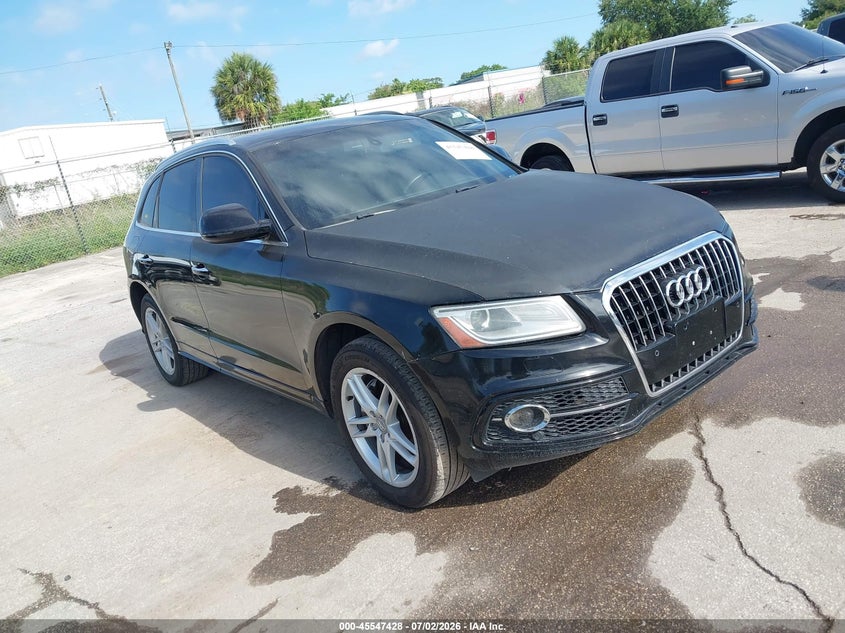 2016 Audi Q5 VIN WA1D7AFP3GA012780 IAAI salvage auction — REAR END, Clear (Indiana), sold $1,850 on 2026-07-08 (photo 1)