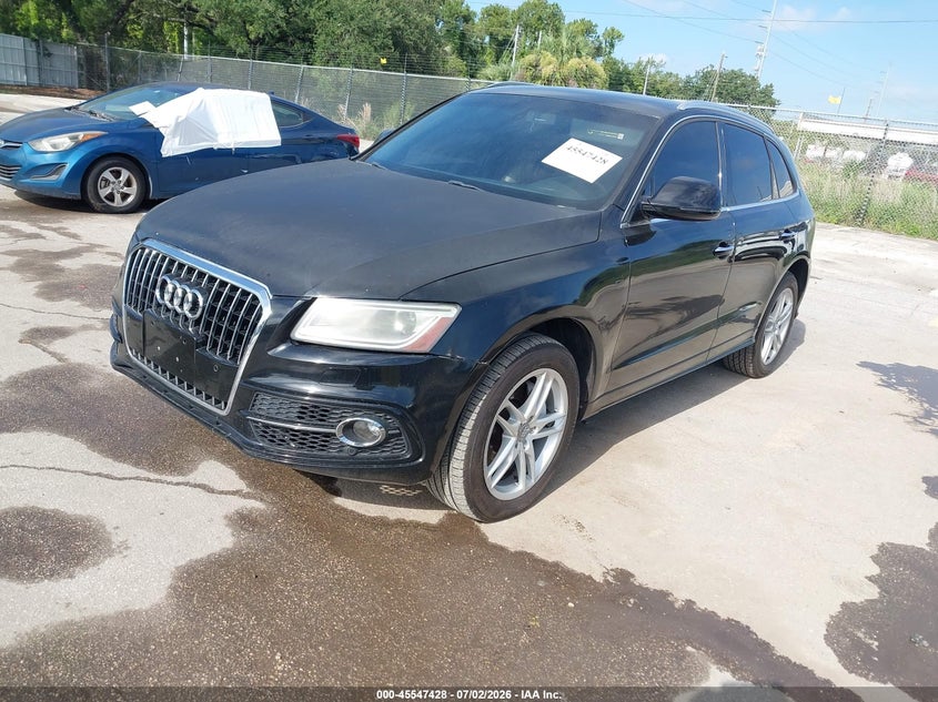 2016 Audi Q5 VIN WA1D7AFP3GA012780 IAAI salvage auction — REAR END, Clear (Indiana), sold $1,850 on 2026-07-08 (photo 2)