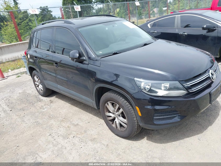 2015 Volkswagen Tiguan VIN WVGAV7AX4FW548787 IAAI salvage auction — NORMAL WEAR, Clear (Washington), sold $550 on 2026-07-29 (photo 1)