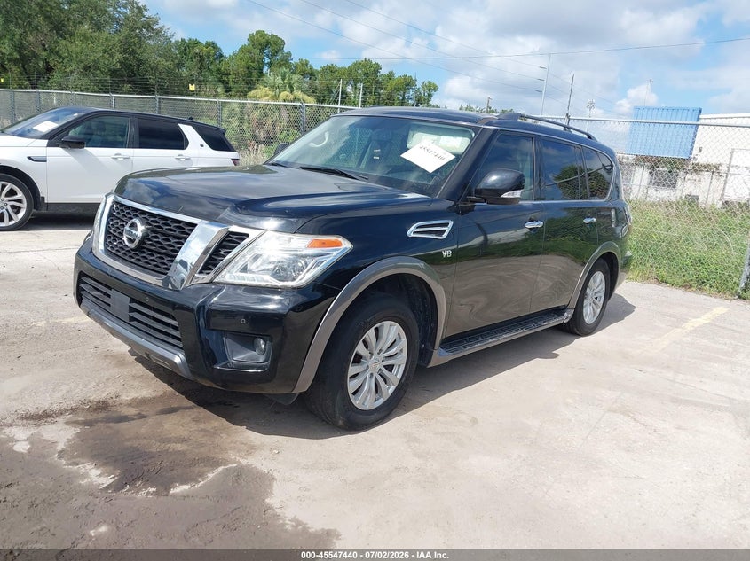 2019 Nissan Armada VIN JN8AY2ND3K9087335 IAAI salvage auction — ENGINE DAMAGE, Clear (Florida), sold $4,500 on 2026-07-22 (photo 2)