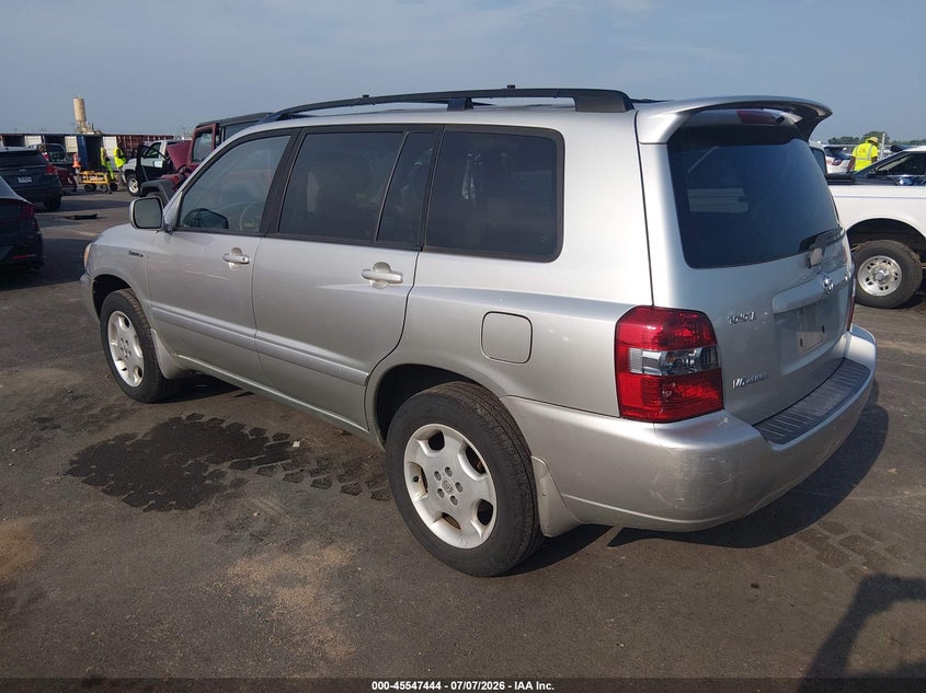 2006 Toyota Highlander VIN JTEEP21A160155438 IAAI salvage auction — NORMAL WEAR, Clear (Missouri), sold $2,100 on 2026-07-14 (photo 3)
