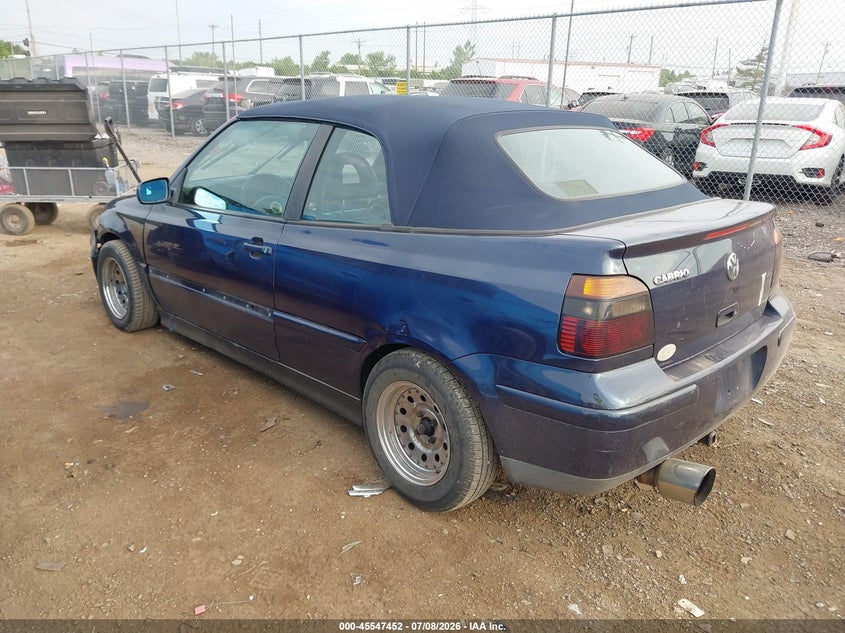 1999 Volkswagen Cabrio VIN 3VWDB61E3XM812695 IAAI salvage auction — FRONT & REAR, Salvage (Ohio), sold $175 on 2026-08-15 (photo 3)