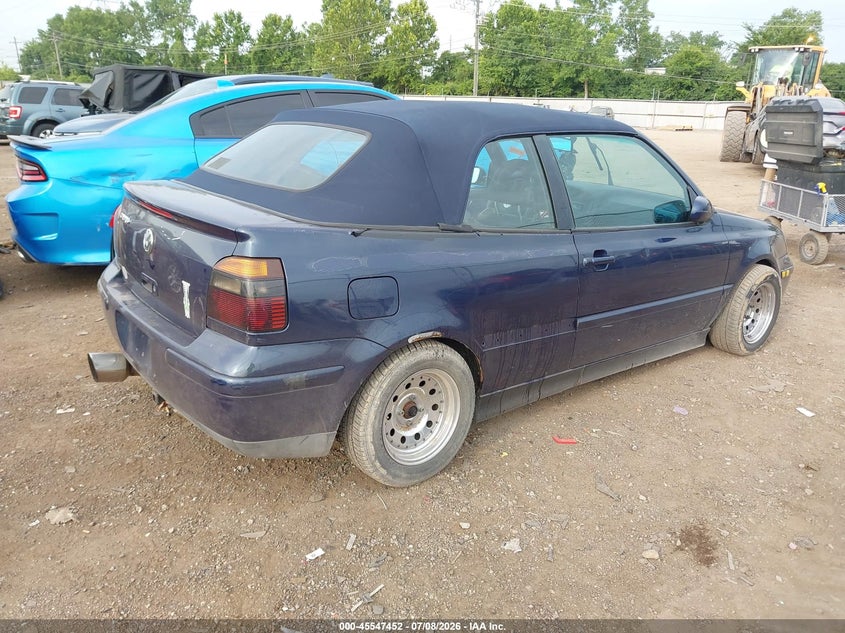 1999 Volkswagen Cabrio VIN 3VWDB61E3XM812695 IAAI salvage auction — FRONT & REAR, Salvage (Ohio), sold $175 on 2026-08-15 (photo 4)