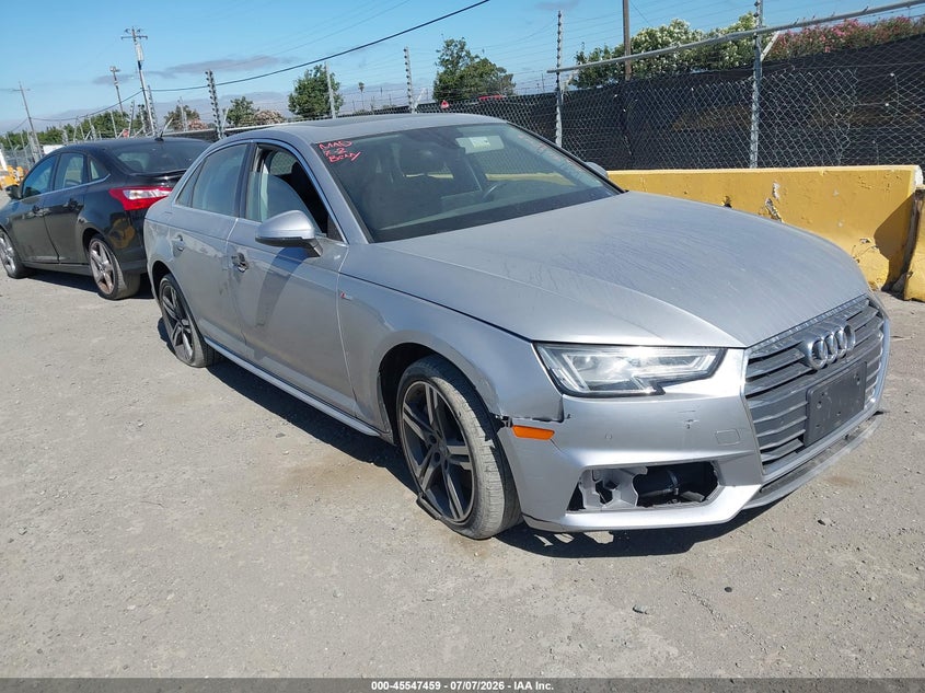 2017 Audi A4 VIN WAUENAF48HN039468 IAAI salvage auction — NORMAL WEAR, App For Dup Clear (California), sold $3,125 on 2026-07-20 (photo 1)