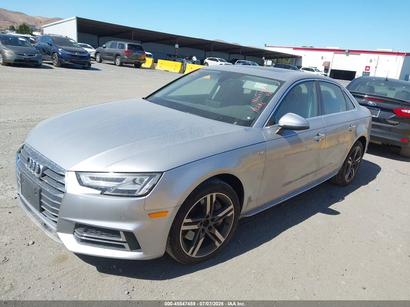 2017 Audi A4 VIN WAUENAF48HN039468 IAAI salvage auction — NORMAL WEAR, App For Dup Clear (California), sold $3,125 on 2026-07-20 (photo 2)