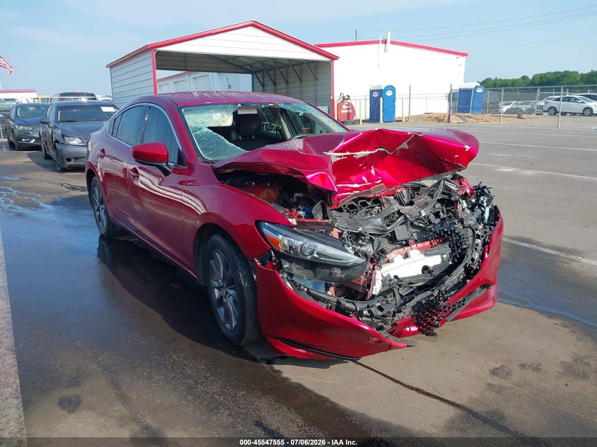 2021 Mazda 6 VIN JM1GL1UM2M1607445 IAAI salvage auction — FRONT END, Salvage Title, sold $450 on 2026-09-02 (photo 1)