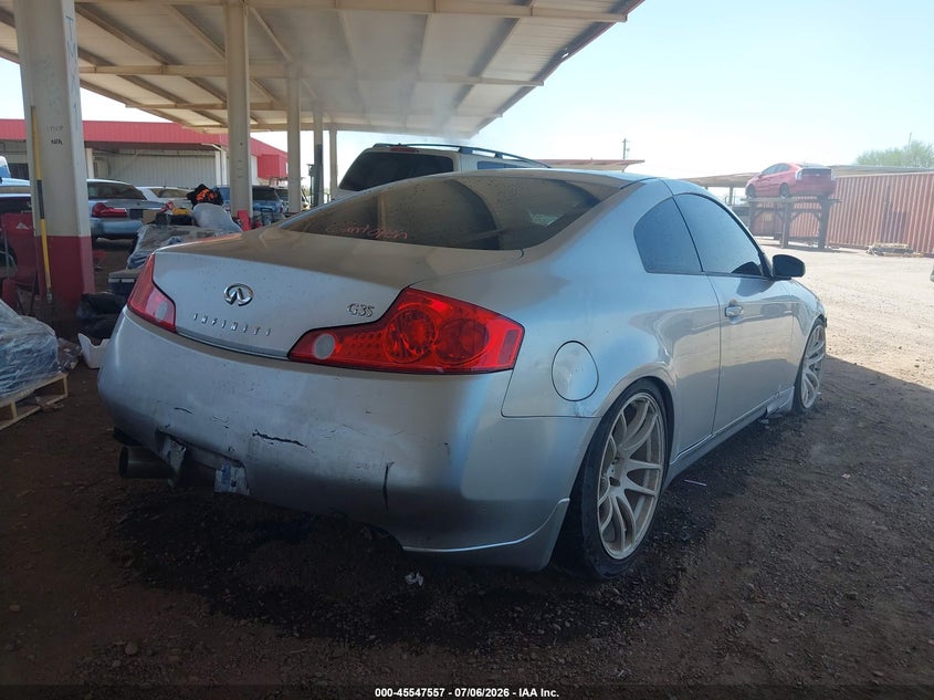 2004 Infiniti G35 VIN JNKCV54E74M823376 IAAI salvage auction — NORMAL WEAR, Restored (Arizona), sold $25 on 2026-07-21 (photo 4)