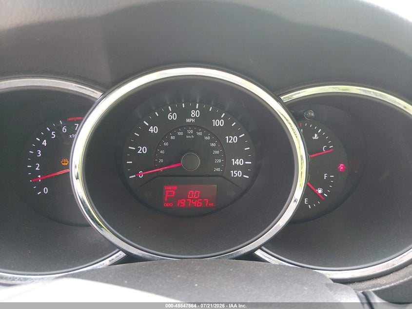2013 Kia Sorento VIN 5XYKT3A60DG393342 IAAI salvage auction — NORMAL WEAR, Clear (Arizona), sold $25 on 2026-07-28 (photo 7)