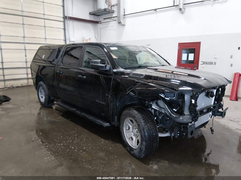 2026 Ram 1500 VIN 1C6SRFNP9TN224745 IAAI salvage auction — FRONT & REAR, Clear (Utah), sold $21,100 on 2026-07-31 (photo 1)