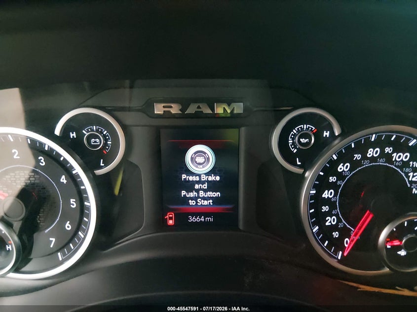 2026 Ram 1500 VIN 1C6SRFNP9TN224745 IAAI salvage auction — FRONT & REAR, Clear (Utah), sold $21,100 on 2026-07-31 (photo 7)