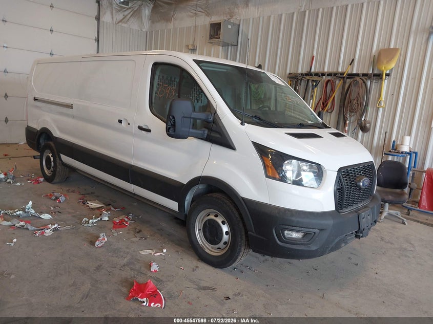 2021 Ford Transit-250 VIN 1FTBR1Y8XMKA76429 IAAI salvage auction — LEFT & RIGHT, Clear (Michigan), sold $11,000 on 2026-07-28 (photo 1)