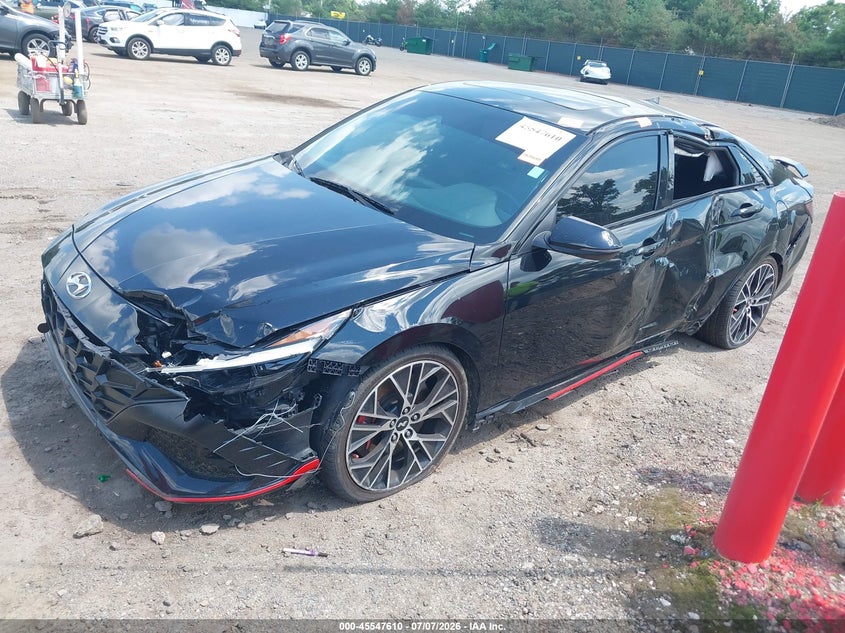 2023 Hyundai Elantra n VIN KMHLW4AK7PU019100 IAAI salvage auction — NORMAL WEAR, Clear (Indiana), sold $3,625 on 2026-07-28 (photo 2)