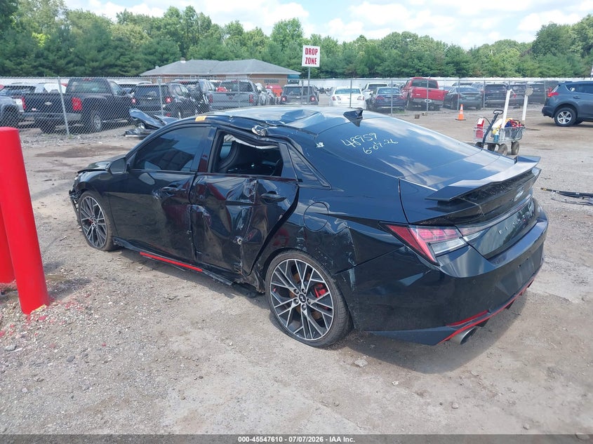 2023 Hyundai Elantra n VIN KMHLW4AK7PU019100 IAAI salvage auction — NORMAL WEAR, Clear (Indiana), sold $3,625 on 2026-07-28 (photo 3)