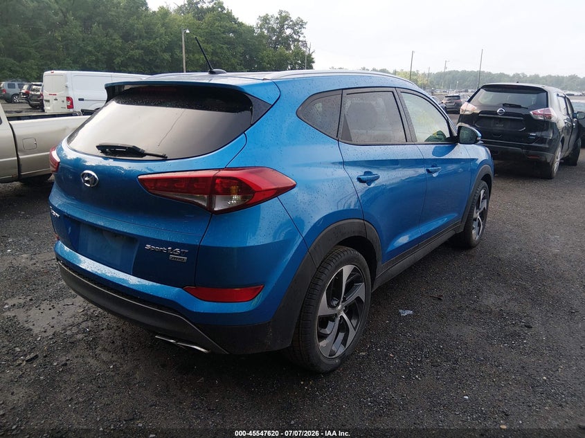 2016 Hyundai Tucson VIN KM8J3CA25GU128665 IAAI salvage auction — NORMAL WEAR, Clear (Maryland), sold $3,600 on 2026-07-15 (photo 4)