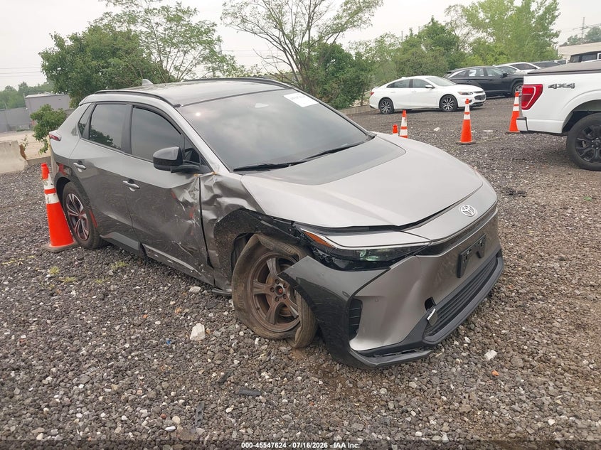 2023 Toyota Bz4x VIN JTMABACA2PA043865 IAAI salvage auction — RIGHT FRONT, Wait Title, sold $9,550 on 2026-08-20 (photo 1)