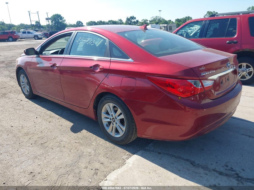 2012 Hyundai Sonata VIN 5NPEB4AC2CH470912 IAAI salvage auction — LEFT & RIGHT, Salvage (Indiana), sold $850 on 2026-08-21 (photo 3)