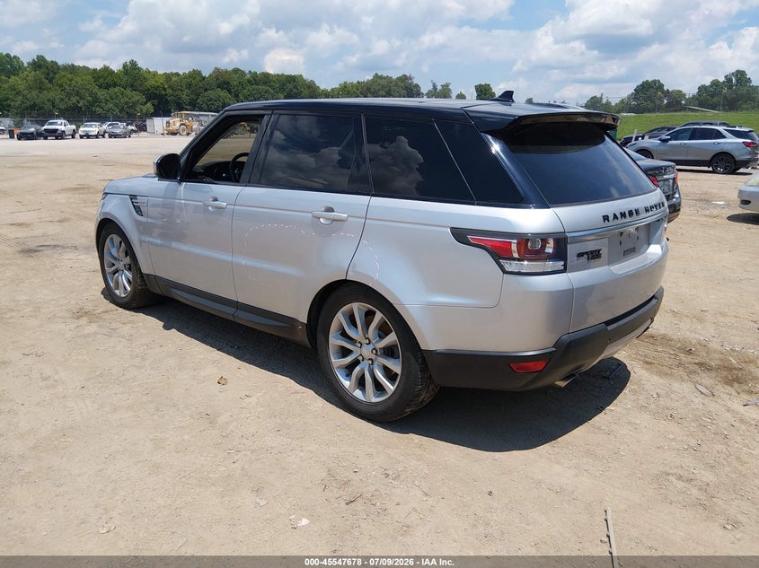 2016 Land rover Range rover sport VIN SALWR2VFXGA642618 IAAI salvage auction — RIGHT FRONT, Salvage (Tennessee), sold $3,350 on 2026-07-22 (photo 3)