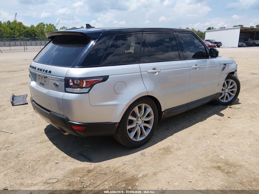 2016 Land rover Range rover sport VIN SALWR2VFXGA642618 IAAI salvage auction — RIGHT FRONT, Salvage (Tennessee), sold $3,350 on 2026-07-22 (photo 4)