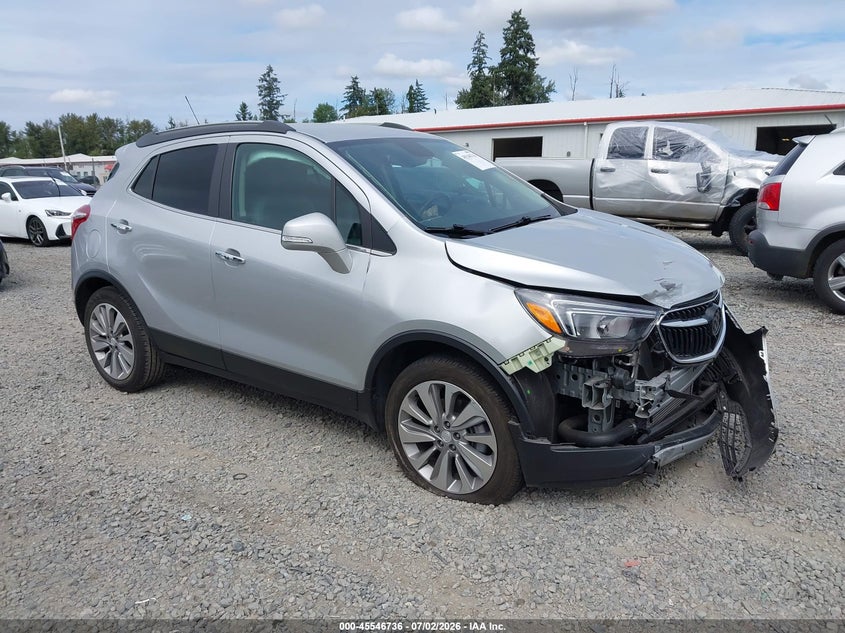 2018 Buick Encore VIN KL4CJASB4JB695551 IAAI salvage auction — FRONT END, Salvage Title, sold $1,250 on 2026-07-29 (photo 1)
