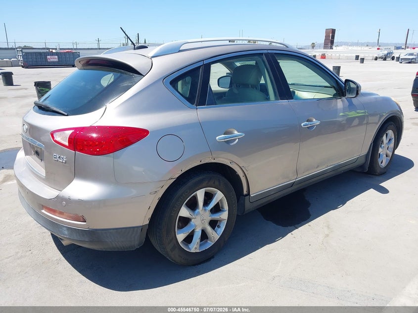 2008 Infiniti Ex35 VIN JNKAJ09E38M305317 IAAI salvage auction — NORMAL WEAR, Clear - Dealer Only (California), sold $225 on 2026-07-15 (photo 4)