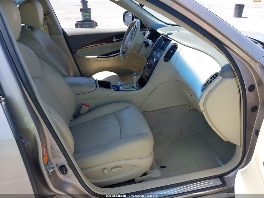 2008 Infiniti Ex35 VIN JNKAJ09E38M305317 IAAI salvage auction — NORMAL WEAR, Clear - Dealer Only (California), sold $225 on 2026-07-15 (photo 5)