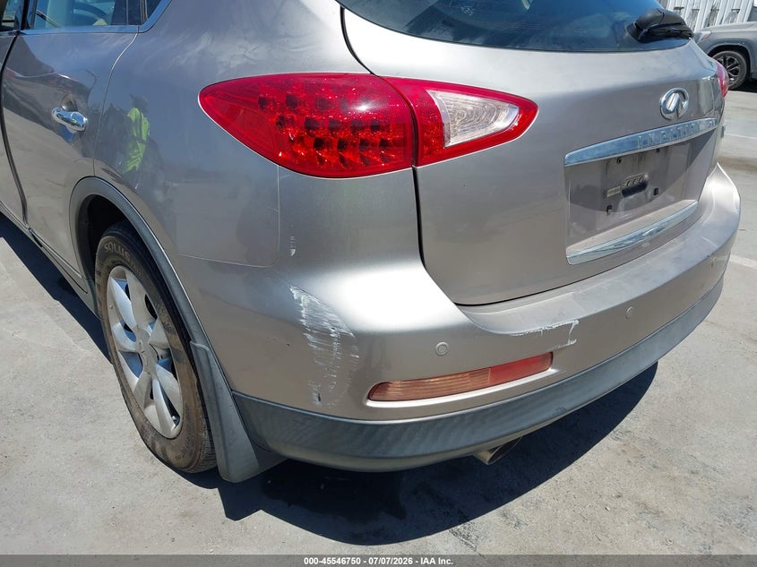 2008 Infiniti Ex35 VIN JNKAJ09E38M305317 IAAI salvage auction — NORMAL WEAR, Clear - Dealer Only (California), sold $225 on 2026-07-15 (photo 6)