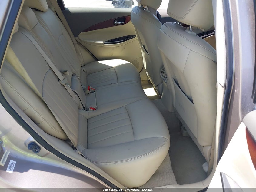 2008 Infiniti Ex35 VIN JNKAJ09E38M305317 IAAI salvage auction — NORMAL WEAR, Clear - Dealer Only (California), sold $225 on 2026-07-15 (photo 8)