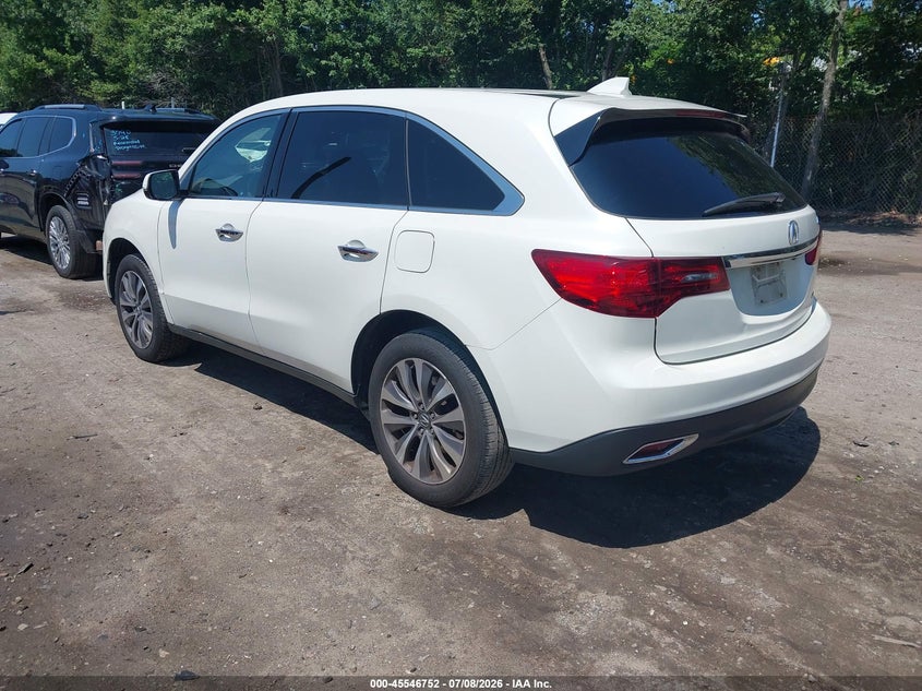 2016 Acura Mdx VIN 5FRYD4H45GB046813 IAAI salvage auction — SIDE, Salvage (Rhode Island), sold $1,500 on 2026-09-01 (photo 3)