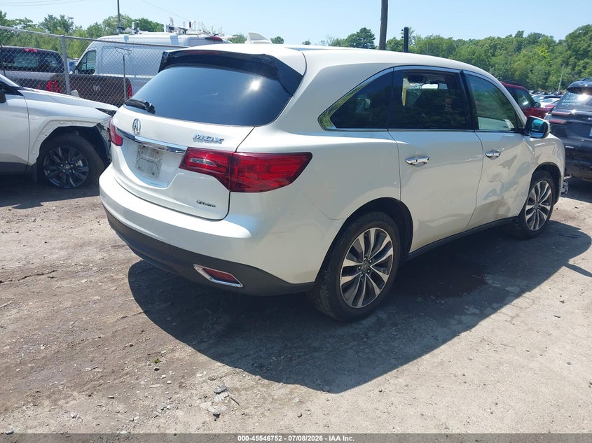 2016 Acura Mdx VIN 5FRYD4H45GB046813 IAAI salvage auction — SIDE, Salvage (Rhode Island), sold $1,500 on 2026-09-01 (photo 4)