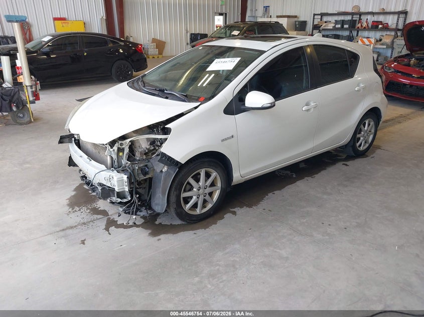 2015 Toyota Prius c VIN JTDKDTB39F1111543 IAAI salvage auction — FRONT END, Salvage (Utah), sold $2,500 on 2026-07-27 (photo 2)