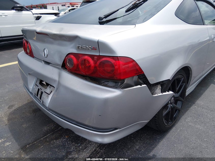 2005 Acura Rsx VIN JH4DC548X5S005688 IAAI salvage auction — REAR END, Rebuildable (Florida), sold $25 on 2026-07-23 (photo 6)