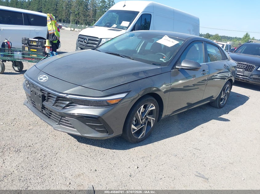 2025 Hyundai Elantra VIN KMHLN4DJ7SU162935 IAAI salvage auction — REAR END, Enterprise Vehicles Clear Only (California), sold $7,600 on 2026-07-08 (photo 2)
