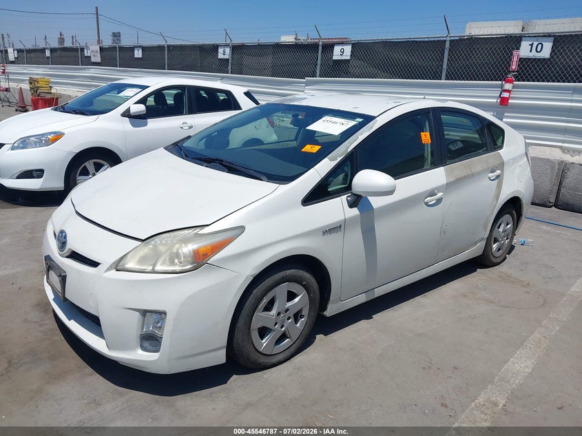 2010 Toyota Prius VIN JTDKN3DUXA0050205 IAAI salvage auction — LEFT SIDE, Salvage (California), sold $950 on 2026-07-29 (photo 2)