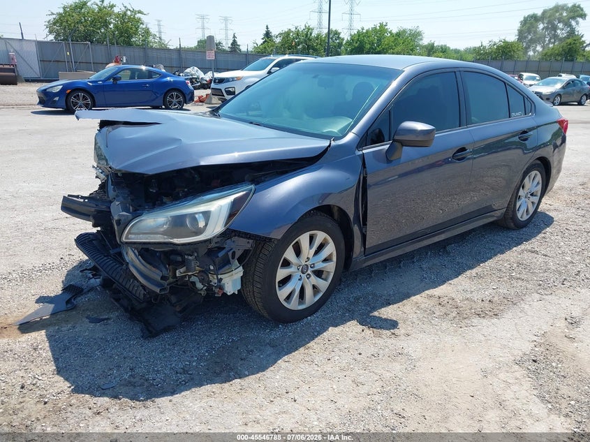 2015 Subaru LEGACY VIN 4S3BNBC66F3030374 IAAI salvage auction — FRONT END, Salvage Title, sold $475 on 2026-08-24 (photo 2)