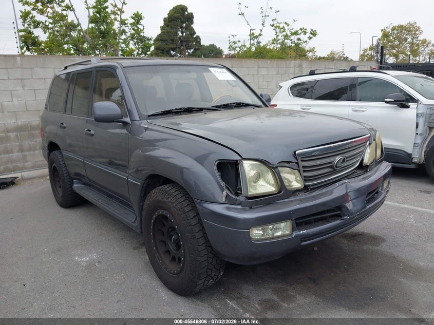 2003 Lexus Lx 470 VIN JTJHT00W233531599 IAAI salvage auction — FRONT END, Salvage (California), sold $5,000 on 2026-07-23 (photo 1)