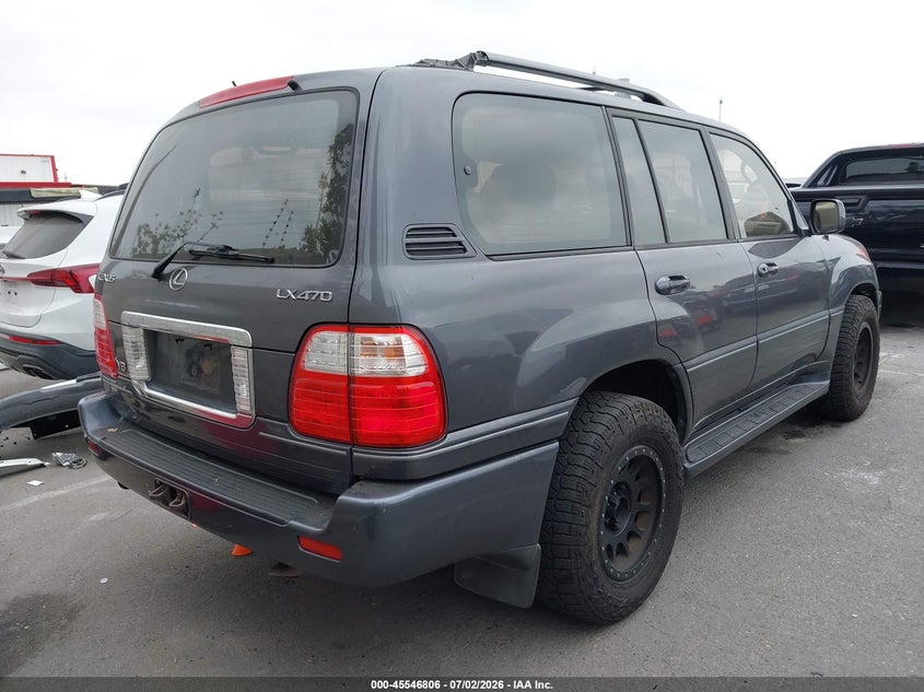 2003 Lexus Lx 470 VIN JTJHT00W233531599 IAAI salvage auction — FRONT END, Salvage (California), sold $5,000 on 2026-07-23 (photo 4)