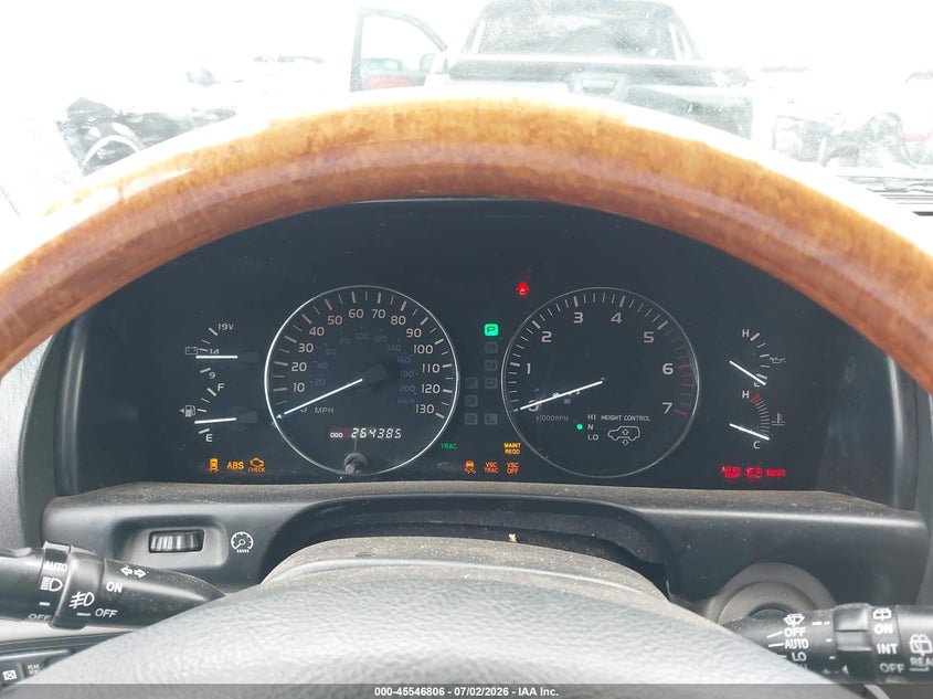 2003 Lexus Lx 470 VIN JTJHT00W233531599 IAAI salvage auction — FRONT END, Salvage (California), sold $5,000 on 2026-07-23 (photo 7)