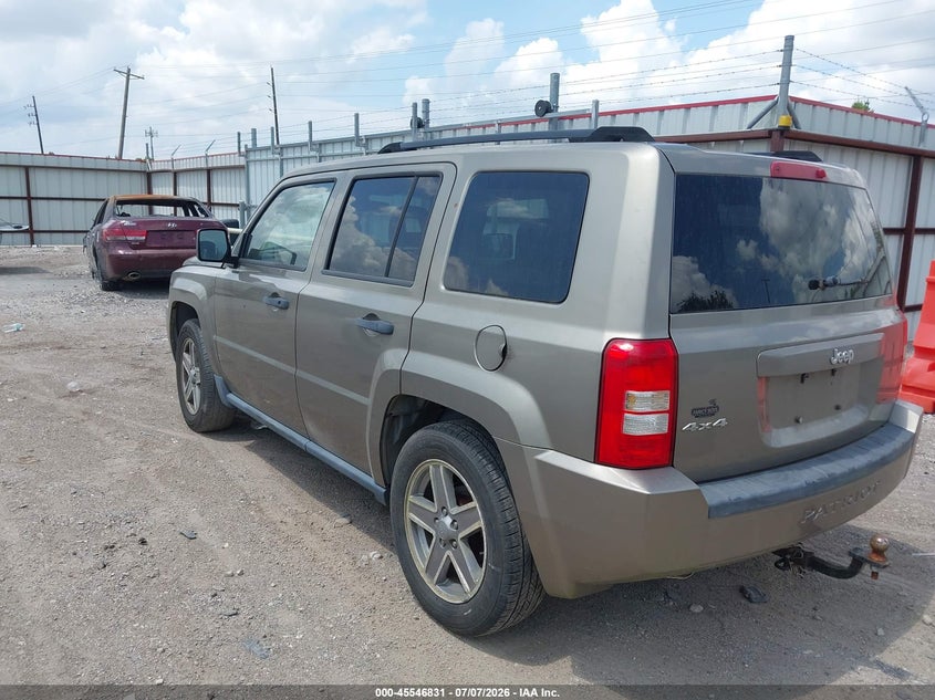 2007 Jeep Patriot VIN 1J8FF28W97D344743 IAAI salvage auction — FRONT END, Clear (Colorado), sold $125 on 2026-07-09 (photo 3)