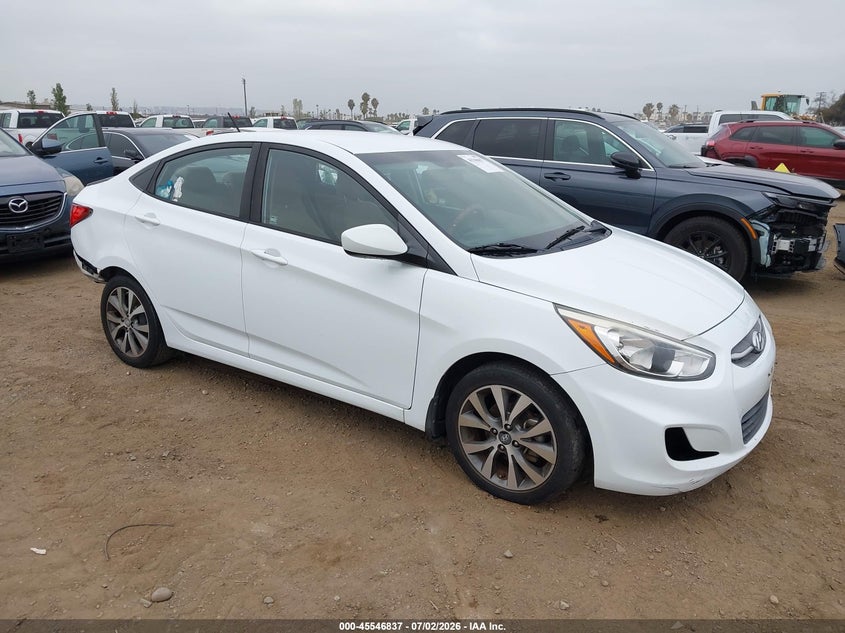 2017 Hyundai Accent VIN KMHCT4AE5HU225066 IAAI salvage auction — REAR END, Salvage (California), sold $1,550 on 2026-07-20 (photo 1)
