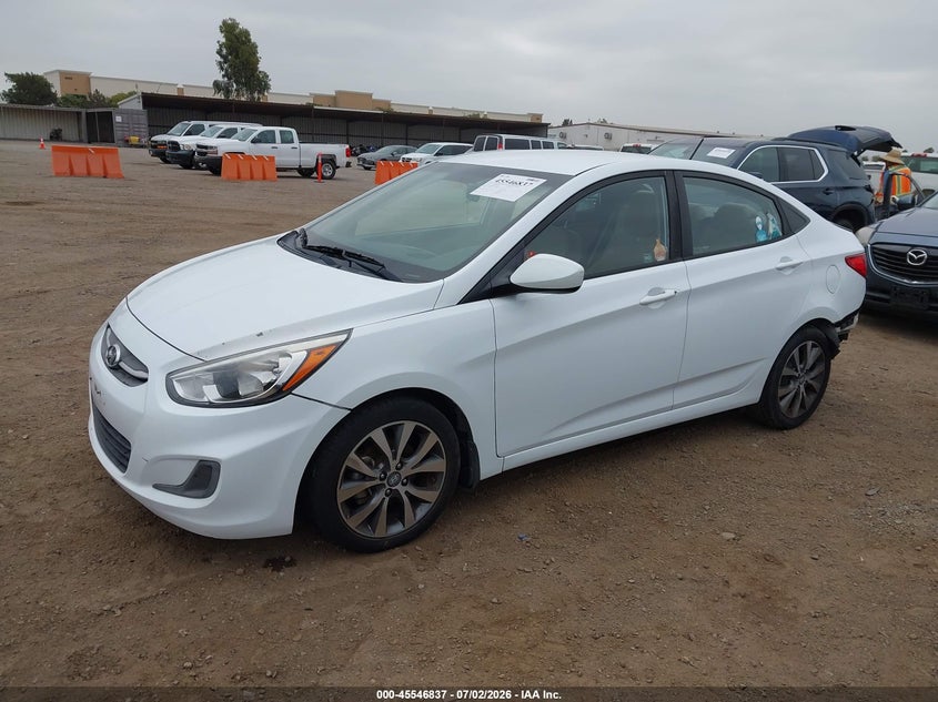 2017 Hyundai Accent VIN KMHCT4AE5HU225066 IAAI salvage auction — REAR END, Salvage (California), sold $1,550 on 2026-07-20 (photo 2)