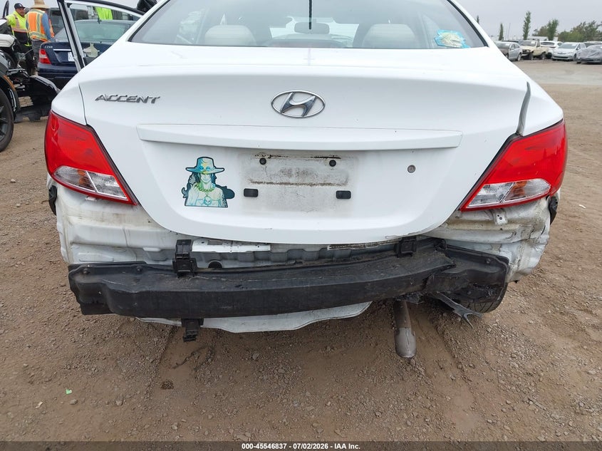 2017 Hyundai Accent VIN KMHCT4AE5HU225066 IAAI salvage auction — REAR END, Salvage (California), sold $1,550 on 2026-07-20 (photo 6)
