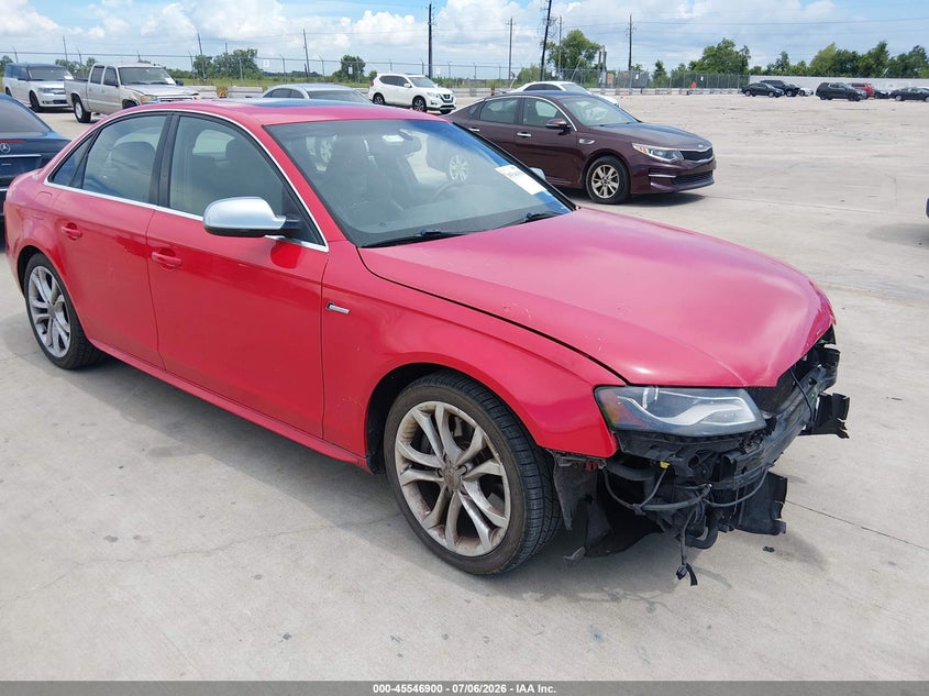 2011 Audi S4 VIN WAUDGAFL5BA062895 IAAI salvage auction — FRONT END, Salvage (Texas), sold $1,325 on 2026-07-31 (photo 1)