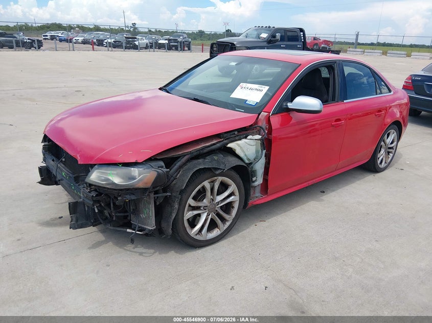 2011 Audi S4 VIN WAUDGAFL5BA062895 IAAI salvage auction — FRONT END, Salvage (Texas), sold $1,325 on 2026-07-31 (photo 2)